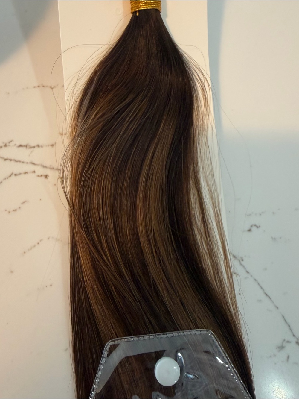 Nano hair extensions dimensional brown. 50G.